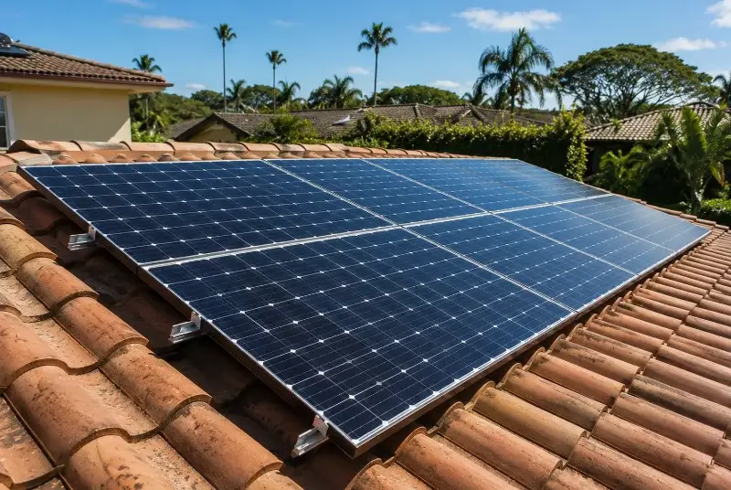 Installation de panneaux solaires à la Chapelle-sur-Coise